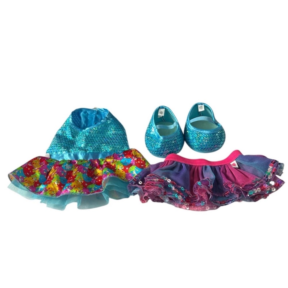 Build  A Bear Outfit Dress Shoes And Skirt
